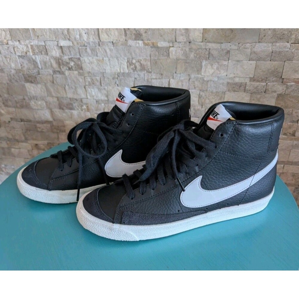 Nike Blazer Mid '77 VNTG Black Sail Off White  Men's Retro Size M 8.5/ W 10 image 3